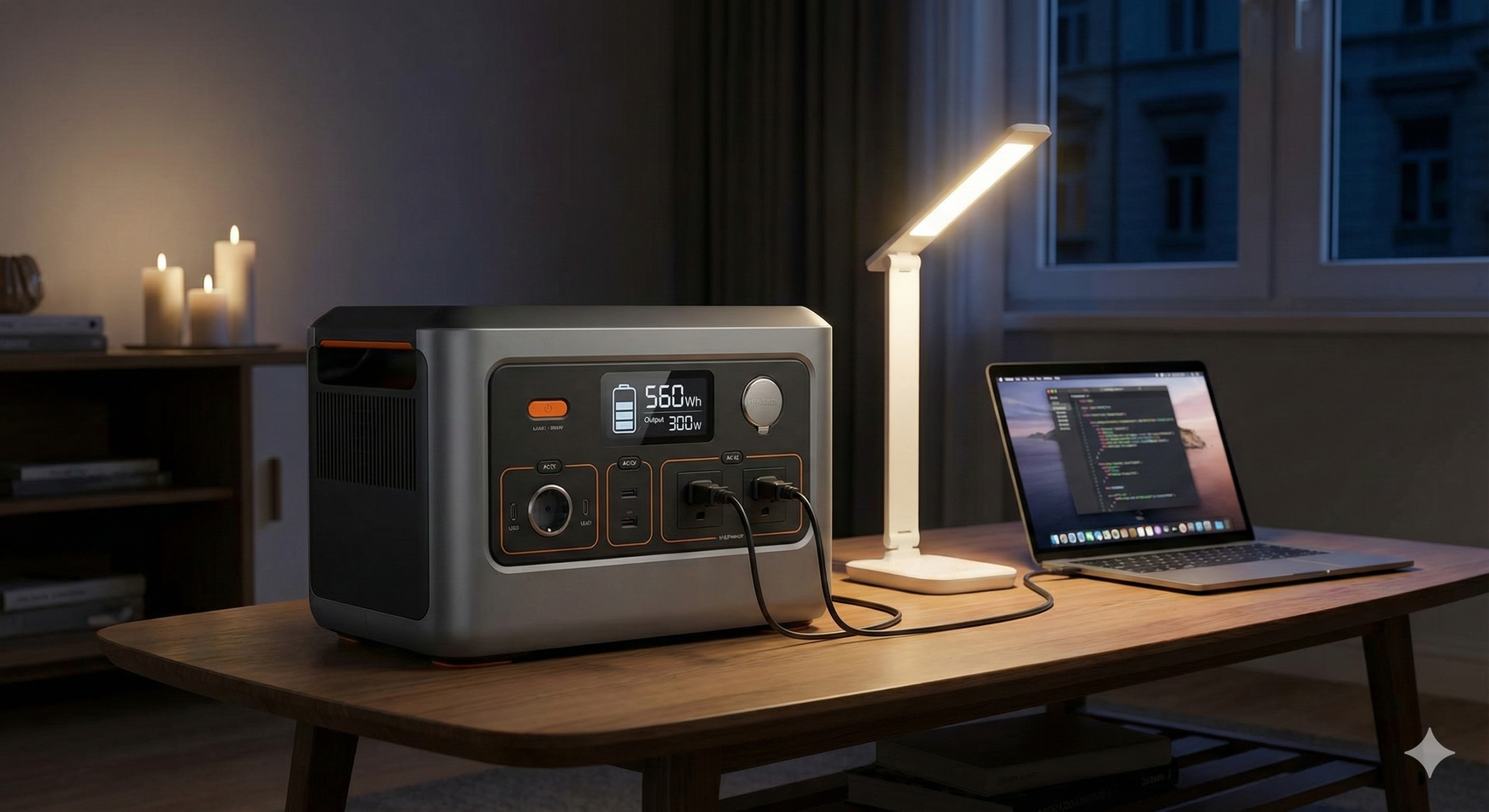 Powerstation am Schreibtisch